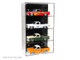 Showcase 4 Car Display Case Wall Mount with Black Back Panel Mijo Exclusives for 1/24 1/25 Scale Models MJ1019BK