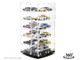 Acrylitower Showcase 24 Car Display Desktop Spinner with Cover Mijo Exclusives for 1/64 Scale Models MJ17032