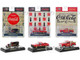Coca Cola Set of 3 pieces Release 36 Limited Edition to 10000 pieces Worldwide 1/64 Diecast Model Cars M2 Machines 52500-A36