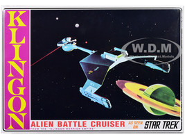 Skill 2 Model Kit Klingon Warrior Empire Alien Battle Cruiser Star Trek 1966 1969 TV Series 1/650 Scale Model AMT AMT1428