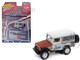1980 Toyota Land Cruiser Gray and Red Primer Weathered Limited Edition to 4800 pieces Worldwide 1/64 Diecast Model Car Johnny Lightning JLCP7463