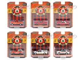 Fire & Rescue Set of 6 pieces Series 4 1/64 Diecast Model Car Greenlight 67050SET