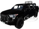 2023 Toyota Tundra TRD 4x4 Pickup Truck Black with Sunroof and Wheel Rack 1/24 Diecast Model Car H08555R-BK