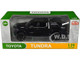 2023 Toyota Tundra TRD 4x4 Pickup Truck Black with Sunroof and Wheel Rack 1/24 Diecast Model Car H08555R-BK