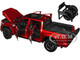 2023 Toyota Tundra TRD 4x4 Pickup Truck Red Metallic with Sunroof and Wheel Rack 1/24 Diecast Model Car H08555R-MRD