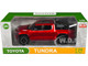 2023 Toyota Tundra TRD 4x4 Pickup Truck Red Metallic with Sunroof and Wheel Rack 1/24 Diecast Model Car H08555R-MRD