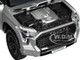 2023 Toyota Tundra TRD 4x4 Pickup Truck Silver Metallic with Sunroof and Wheel Rack 1/24 Diecast Model Car H08555R-SIL
