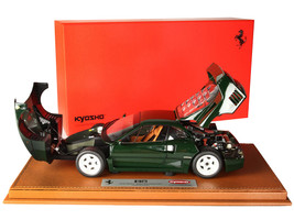 Ferrari F40 By GTO Motors Saronno Verde Abetone Green Milan Auto Classics 2017 with DISPLAY CASE Limited Edition to 300 pieces Worldwide 1/18 Diecast Model Car BBR  Kyosho BBRKS001