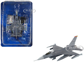 General Dynamics F16CJ Fighting Falcon Fighter Aircraft 35th Fighter Wing Misawa Air Base 2005 United States Air Force 1/100 Diecast Model Hachette Collections HADC43