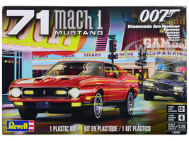 Level 4 Model Kit 1971 Ford Mustang Mach 1 James Bond 007 Diamonds Are Forever 1971 Movie 1/25 Scale Model Revell 14555