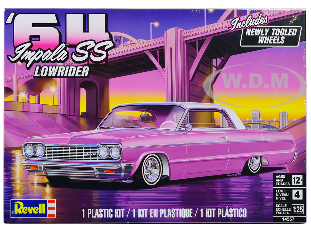 Level 4 Model Kit 1964 Chevrolet Impala SS Lowrider 1/25 Scale