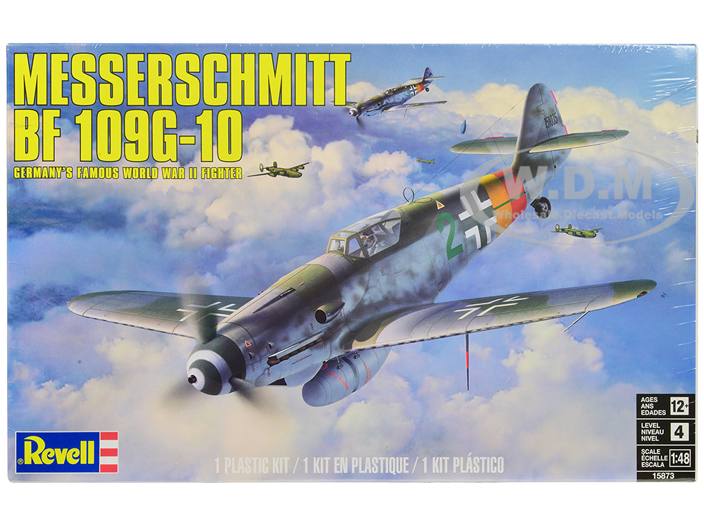 Level 4 Model Kit Messerschmitt Bf 109G 10 Fighter Aircraft