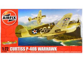 Level 1 Model Kit Curtiss P 40B Warhawk Fighter Bomber Aircraft 1/72 Plastic Model Kit Airfix A01003B