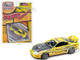 1997 Toyota Supra Yellow with Manga Art Style Graphics Limited Edition to 4800 pieces Worldwide Manga Racing Series 1/64 Diecast Model Car Auto World CP8086