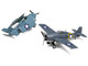 Level 2 Model Kit Grumman F4F 4 Wildcat Fighter Aircraft with 2 Scheme Options 1/72 Plastic Model Kit Airfix A02070A