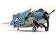 Level 2 Model Kit Grumman F4F 4 Wildcat Fighter Aircraft with 2 Scheme Options 1/72 Plastic Model Kit Airfix A02070A