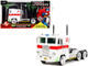 G1 Autobot Optimus Prime Truck White with Robot on Chassis from Transformers TV Series Ghostbusters 1984 Movie Crossover Hollywood Rides Series 1/24 Diecast Model Jada 35572