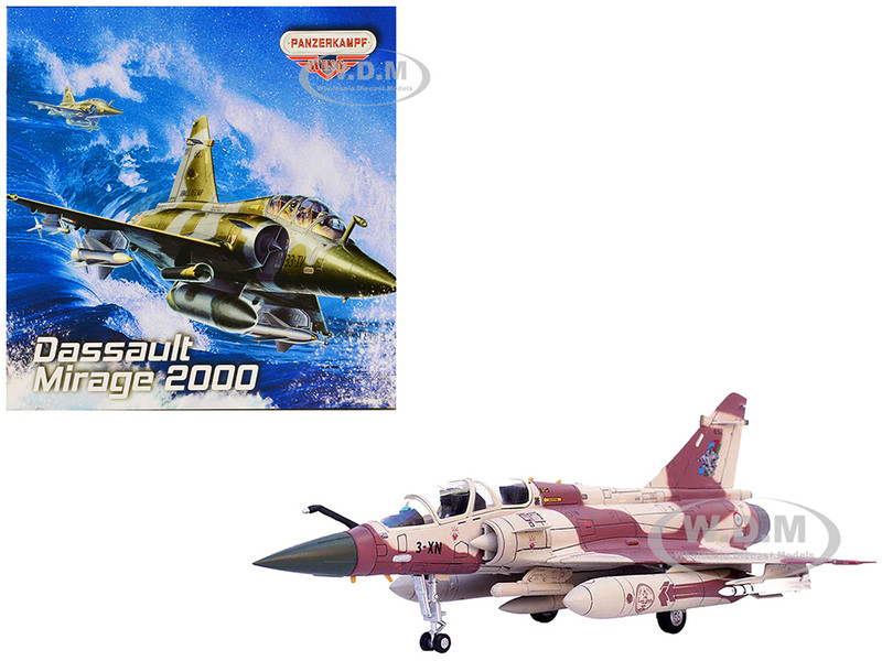 Dassault Mirage 2000D Fighter Aircraft 133 Couteau Delta Nancy Ochey AB French Air Force Wing Series 1/72 Diecast Model Panzerkampf 14625PH