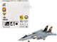 Grumman F 14D Tomcat Fighter Aircraft VF 31 Tomcatters USS Theodore Roosevelt The Last Flight 2006 United States Navy 1/144 Diecast Model JC Wings JCW-144-F14-006