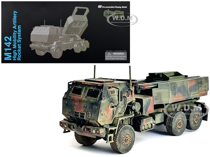 United States M142 High Mobility Artillery Rocket System HIMARS Green Camouflage NEO Dragon Armor Series 1/72 Plastic Model Dragon Models 63238