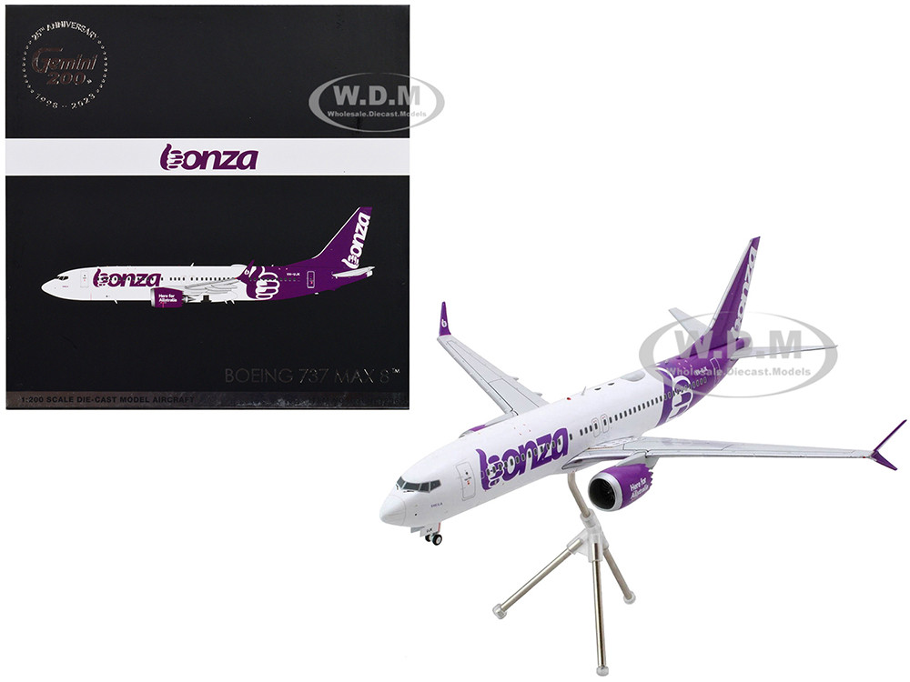 Boeing 737 MAX 8 Commercial Aircraft Bonza Aviation VH UJK