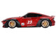 Nissan Z RZ34 #23 Passion Red Metallic Pandem Rocket Bunny 1/18 Model Car Top Speed TS0513
