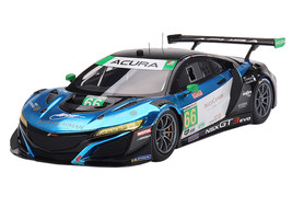 Acura NSX GT3 EVO22 #66 Till Bechtolsheimer Mario Farnbacher Marc Miller Kyffin Simpson Gradient Racing IMSA GTD 24 Hours of Daytona 2022 1/18 Model Car Top Speed TS0535