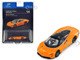 McLaren Speedtail McLaren Orange with Black Top Hypercar League Collection 1/64 Diecast Model Car PosterCars H14B