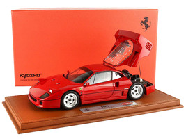 Ferrari F40 Valeo Rosso Corsa Red Personal Car of Gianni Agnelli with DISPLAY CASE Limited Edition to 300 pieces Worldwide 1/18 Diecast Model Car BBR Kyosho BBRKS002