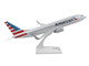 Boeing 777 800 Commercial Aircraft American Airlines N803NN Gray with Blue and Red Tail Snap Fit 1/130 Plastic Model Skymarks SKR759