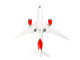 Boeing 787 8 Commercial Aircraft with Landing Gear Avianca Colombia White with Orange Tail Snap Fit 1/200 Plastic Model Skymarks SKR787