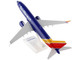 Boeing 737 MAX 8 Commercial Aircraft Southwest Airlines N8706W Blue with Yellow and Red Tail Snap Fit 1/130 Plastic Model Skymarks SKR938
