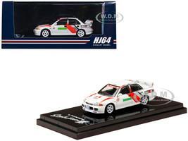 Mitsubishi Lancer RS Evolution III RHD Right Hand Drive Scortia White Groupe A Promotion 1/64 Diecast Model Car Hobby Japan HJ642010DW