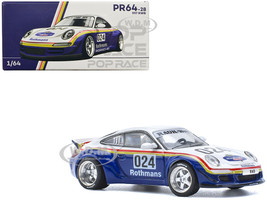 RWB 997 #024 Rothmans White and Blue with Stripes 1/64 Diecast Model Car Pop Race PR640028