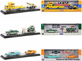 Auto Haulers Set of 3 Trucks Release 72 Limited Edition to 9000 pieces Worldwide 1/64 Diecast Models M2 Machines 36000-72