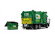 Mack LR Garbage Truck with McNeilus Meridian Front Load Refuse Body White and Green with Refuse Bin Waste Management 1/64 Diecast Model First Gear 60-1796D