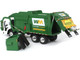 Mack LR Garbage Truck with McNeilus Meridian Front Load Refuse Body White and Green with Refuse Bin Waste Management 1/64 Diecast Model First Gear 60-1796D