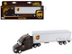 UPS Tractor Truck Brown with Dry Goods Trailer United Parcel Service 1/64 Diecast Model Daron GW68061