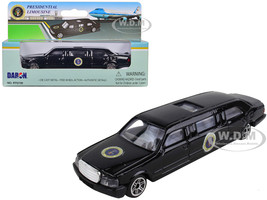 Presidential Limousine Black with Sunroof United States President Diecast Model Daron RT5739
