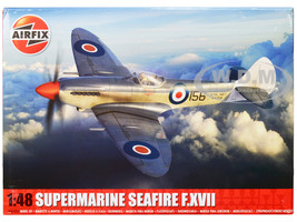 Level 3 Model Kit Supermarine Seafire F XVII Fighter Aircraft with 3 Scheme Options 1/48 Plastic Model Kit by Airfix A06102A