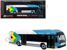 Nova Bus LFSe Electric Transit Bus STM Montreal 36 Monk Limited Edition to 504 pieces Worldwide The Bus and Motorcoach Collection 1/87 HO Diecast Model Iconic Replicas 87-0500