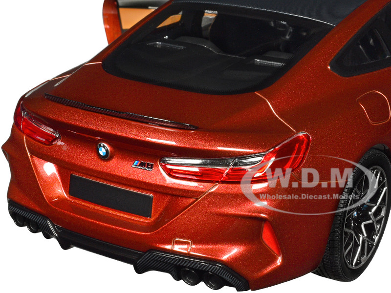 2020 BMW M8 Coupe Black Metallic with Carbon Top 1/18