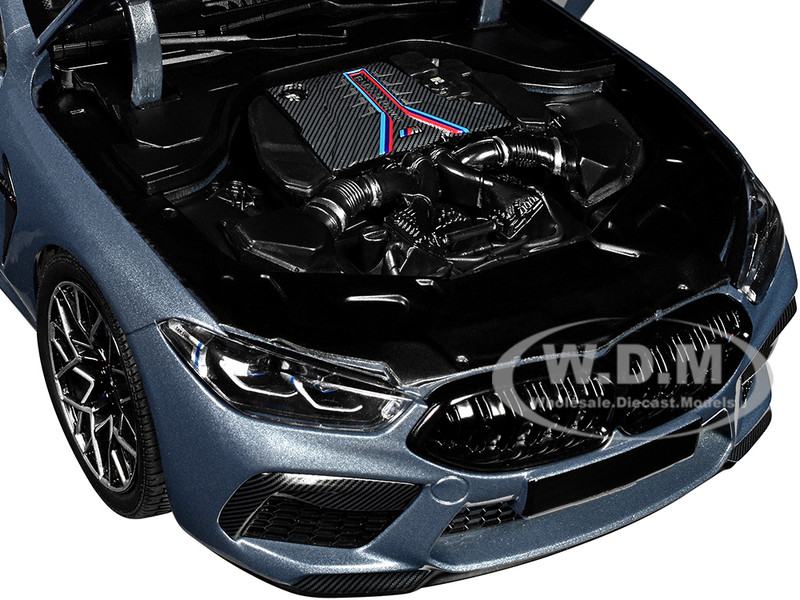 2020 BMW M8 COUPE BLUE METALLIC 1/18 DIECAST MODEL CAR BY