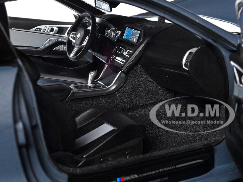 2020 BMW M8 COUPE BLUE METALLIC 1/18 DIECAST MODEL CAR BY