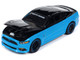 2015 Ford Mustang GT Petty s Garage Petty Blue and Black Modern Muscle Limited Edition 1/64 Diecast Model Car Auto World 64432-AWSP151A