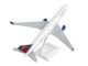 Boeing 767 300 Commercial Aircraft Delta Air Lines N178DZ White Red and Blue Snap Fit 1/150 Plastic Model Skymarks SKR330