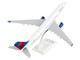 Airbus A330 300 Commercial Aircraft Delta Air Lines N809NW White with Red and Blue Tail Snap Fit 1/200 Plastic Model Skymarks SKR530