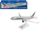 Boeing 737 MAX 8 Commercial Aircraft with Wi Fi Dome American Airlines N240SY Gray with Red and Blue Tail Snap Fit 1/130 Plastic Model Skymarks SKR962