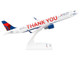 Airbus A321 Commercial Aircraft Delta Air Lines Thank You N391DN White with Red and Blue Tail Snap Fit 1/150 Plastic Model Skymarks SKR1057