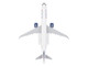 Airbus A321neo Commercial Aircraft Delta Air Lines N501DA White with Red and Blue Tail Snap Fit 1/150 Plastic Model Skymarks SKR1084